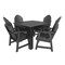 Highwood Usa Hamilton 5pc Square Outdoor Patio Furniture Dining Set AD-DNA44-BKE - alternate 1